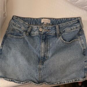 PacSun Light Blue Denim Mini Skirt